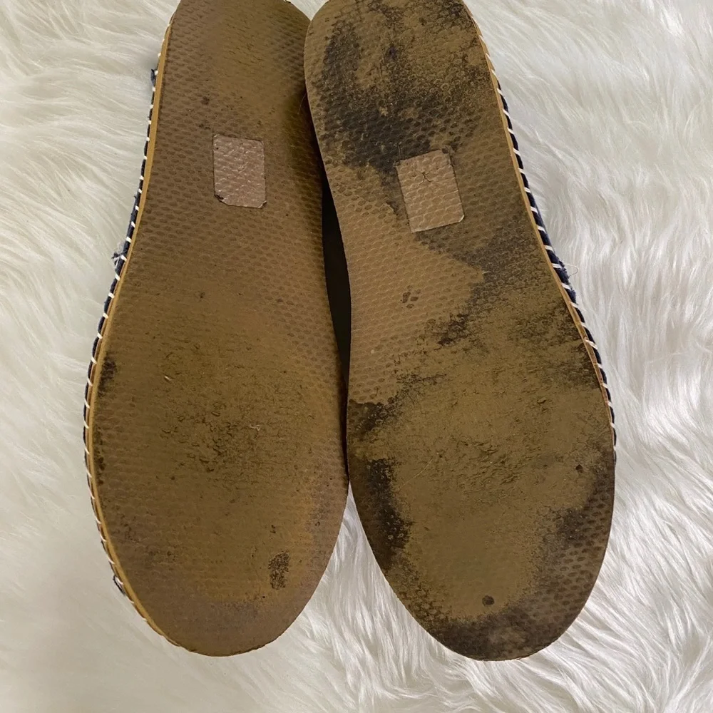 Soda blue and white espadrille, Sz. 8.5